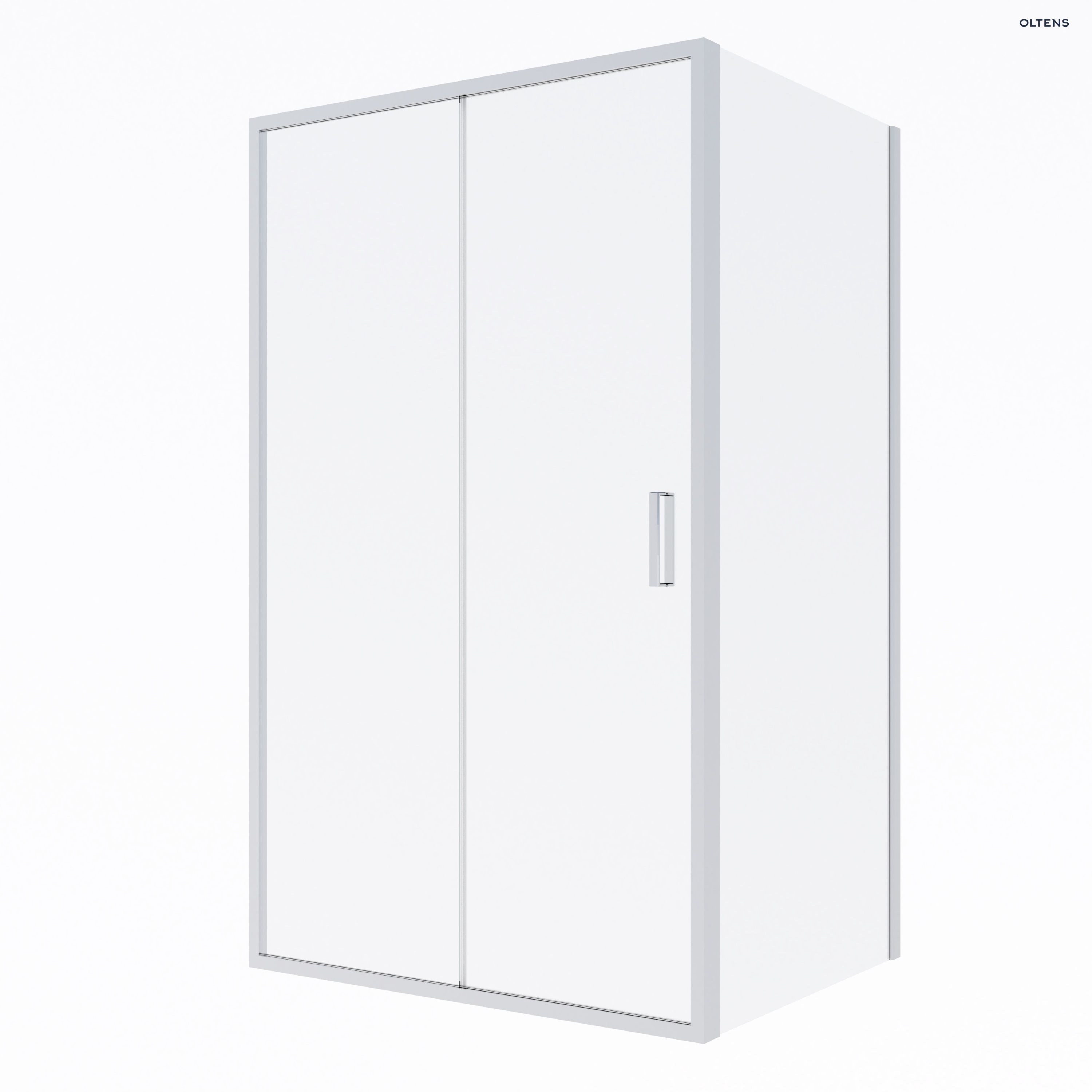 Oltens Fulla kabina prysznicowa 120x90 cm prostokątna drzwi ze ścianką chrom/szkło przezroczyste