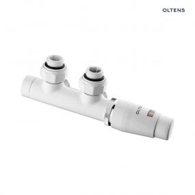 Oltens Varmare Ventil zestaw termostatyczny zintegrowany grzejnikowy prawy biały