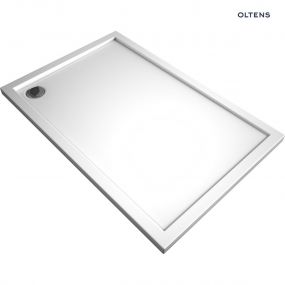 Oltens Superior brodzik 120x70 cm prostokątny akrylowy biały