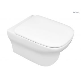 Oltens Gulfoss miska WC wisząca PureRim z powłoką SmartClean biała