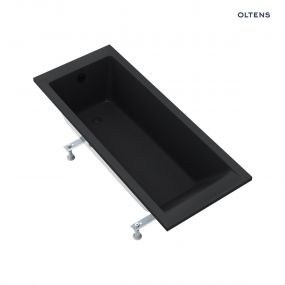 Oltens Langfoss wanna prostokątna 170x70 akrylowa czarny mat