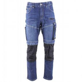 Spodnie robocze jeansowe slim stretch