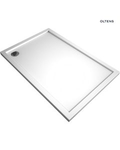 Oltens Superior brodzik 120x70 cm prostokątny akrylowy biały