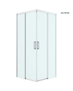 Oltens Breda kabina prysznicowa 90x90 cm kwadratowa chrom/szkło przezroczyste