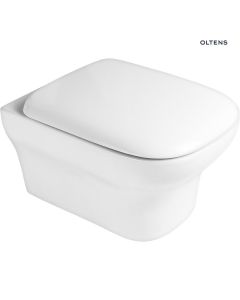 Zestaw Oltens Gulfoss miska WC wisząca PureRim z deską wolnoopadającą Slim