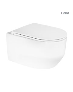 Oltens Holsted miska WC wisząca PureRim z powłoką SmartClean biała