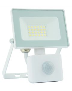 Naświetlacz LED 20W z czujnikiem ruchu biały