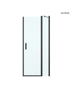 Oltens Verdal drzwi prysznicowe 120 cm czarny mat/szkło przezroczyste