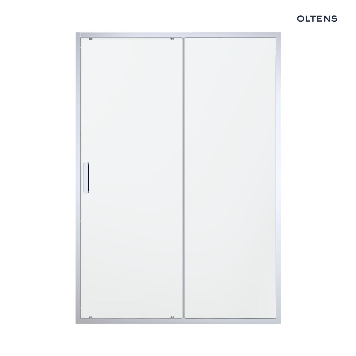Oltens Fulla drzwi prysznicowe 120 cm wnękowe chrom błyszczący/szkło przezroczyste
