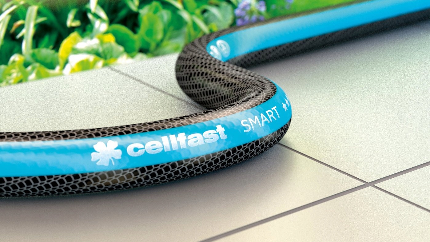 Cellfast SMART wąż ogrodowy 1'' 25m, niekręcący się, 3 warstwy, -20/+60°C, 5 lat gwarancji